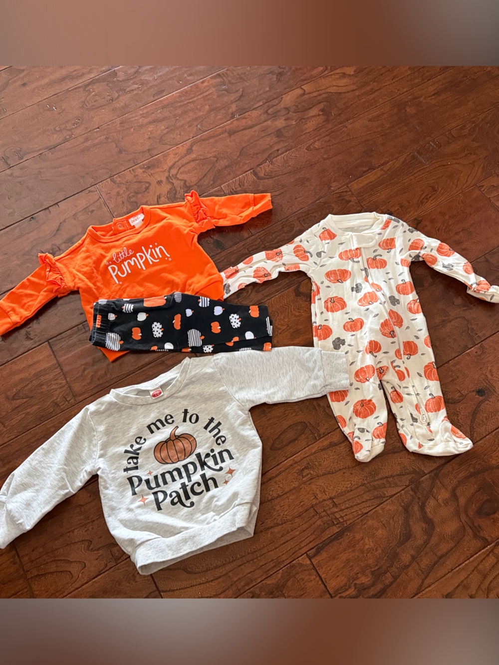 Baby Halloween Cat & Jack Pumpkin Patch 4-Piece Set 0-3 month